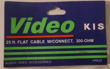 NEW 300-Ohm TV/FM Twin Lead Flat Cable 25 Feet