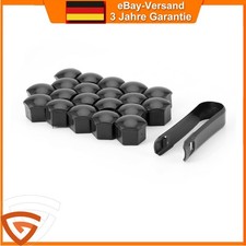 Radschrauben Abdeckungen SW17 Schwarz inkl. Werkzeug für Alu Stahlfelge Radschrauben Abdeckungen SW17 Schwarz inkl. Werkzeug für Alu Stahlfelge