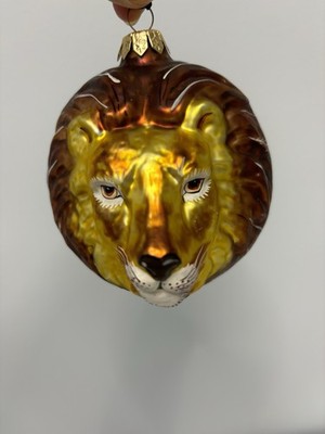 Marek Geyer Lion Head Holiday Christmas Ornament Millennium Collection Poland