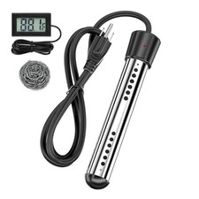 1500W Immersion Heater, Portable Electric Water Heater Fast Heating for Buckets