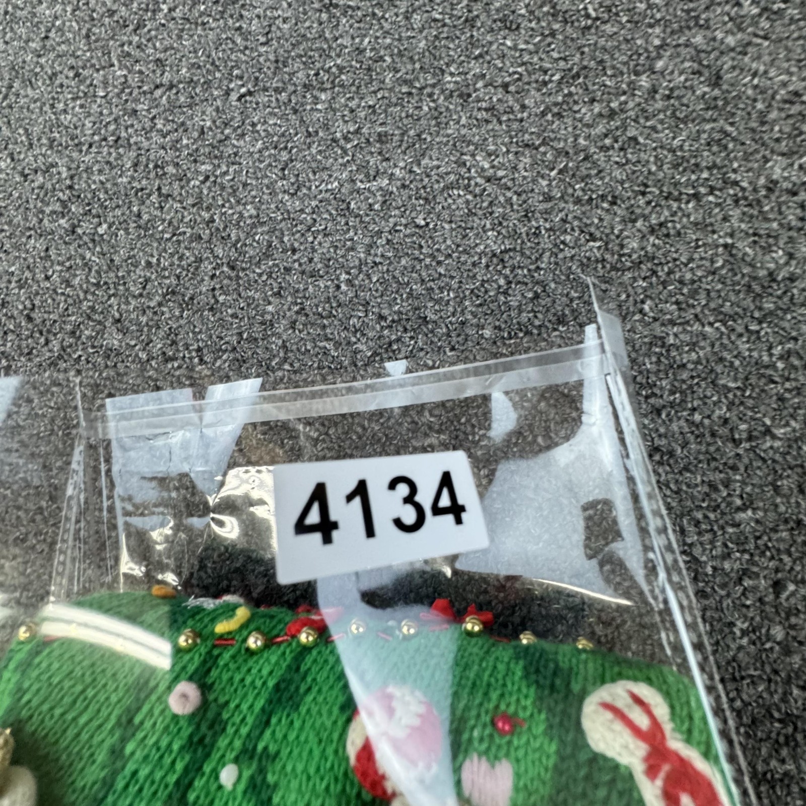 Vintage Eagles Eye Sweater Womens XL Cream Christmas Tree Holiday Ugly 90s