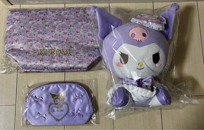 Tokyo Dome Hotel Sanrio Kuromi Room Stay Exclusive Plush Pouch Tote Set