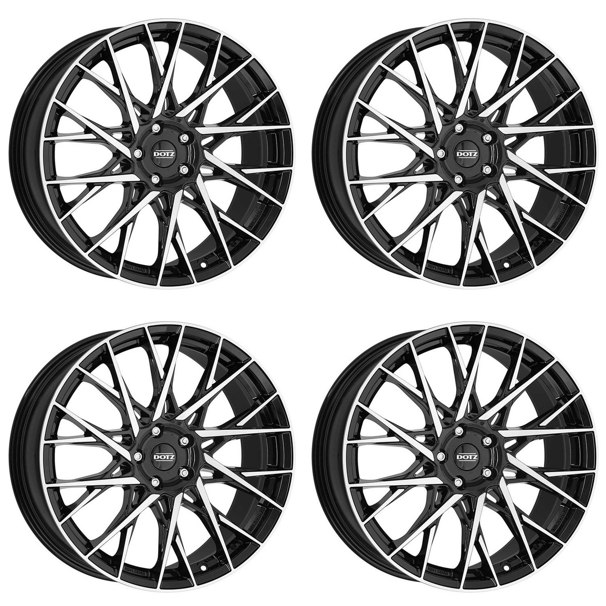 4 Dotz Fuji dark wheels 7.5Jx18 4x108 for Peugeot 2008 208 308 | eBay