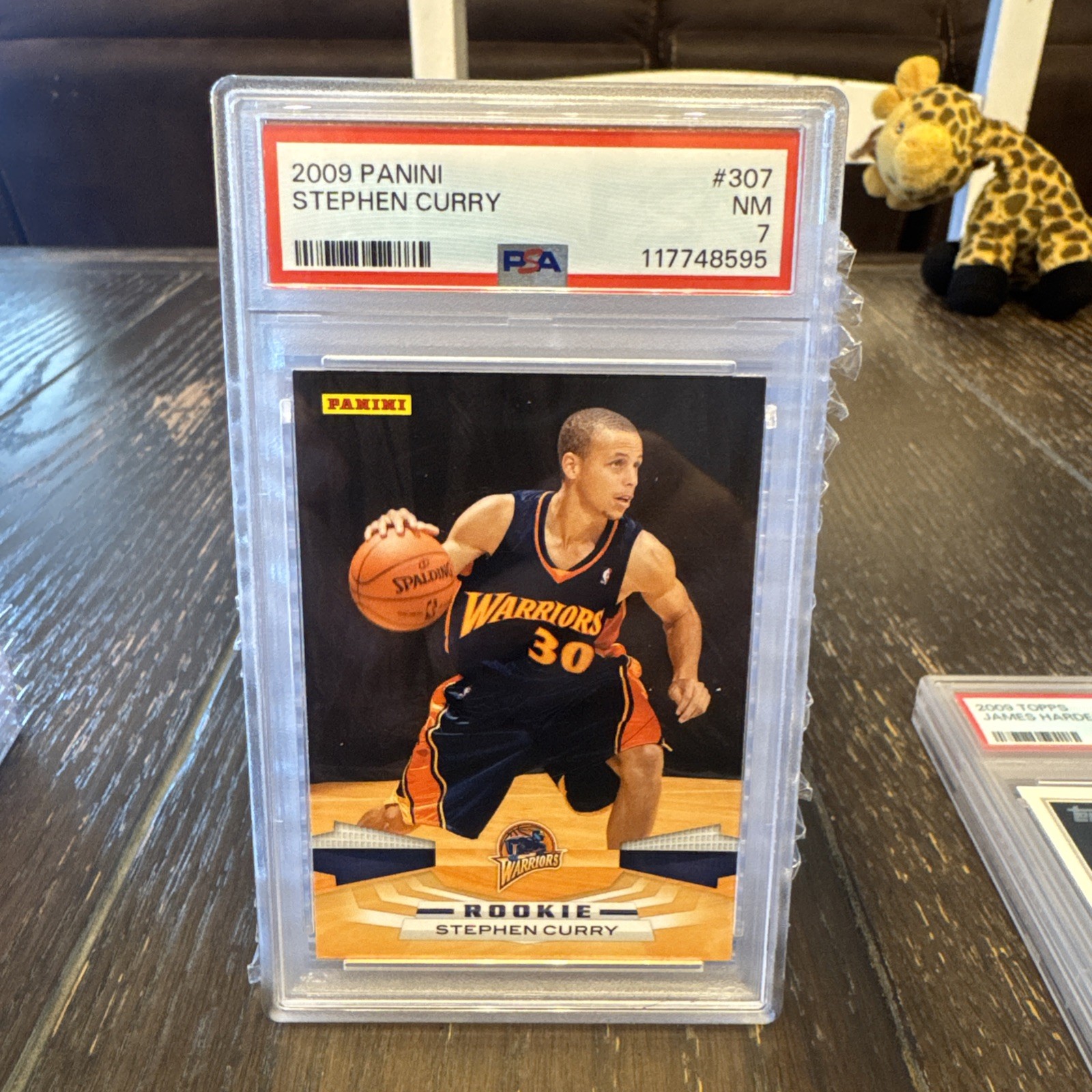 2009 PANINI #307 STEPHEN CURRY ROOKIE RC PSA 7