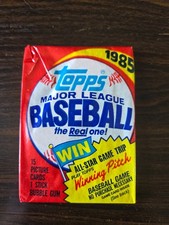 1985 Topps Baseball Factory Sealed Wax Pack