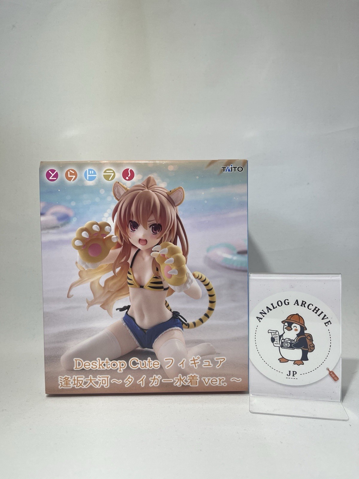 Linda Figura de Escritorio Toradora Taiga Aisaka Tigre Traje de Baño Ver TAITO Oficial NUEVO
