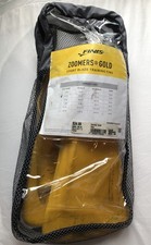 VINTAGE FINIS Zoomers Gold Swimming Fins Size D Sz 5.5-7 Men's  6.5-8 Women's 