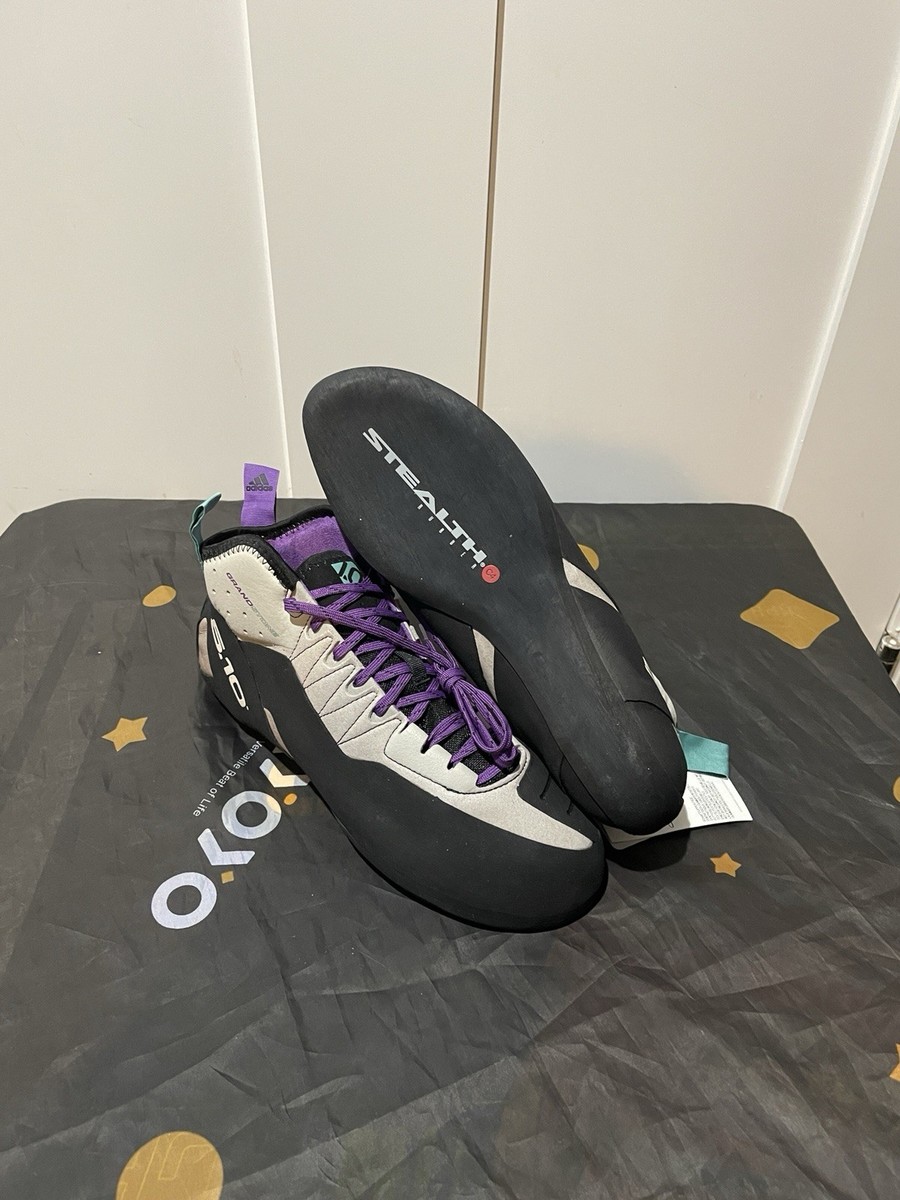 New Men’s Sz 9.5 Adidas 5.10 Five Ten Grandstone Climbing Shoes Black Purple. New Men main image 3