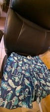 Old Navy Men's Small Swim Trunks With Parrots  Iguanas