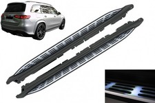 Running Boards Side Steps for Mercedes GLS SUV X167 2020+ LED Courtesy Light