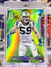 2015 Panini Luke Kuechly - Neon Green Holo Die-Cut /15 - Carolina Panthers SP