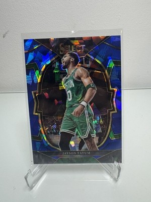 Jayson Tatum 2022-23 Panini Select Blue Cracked Ice Prizm #55