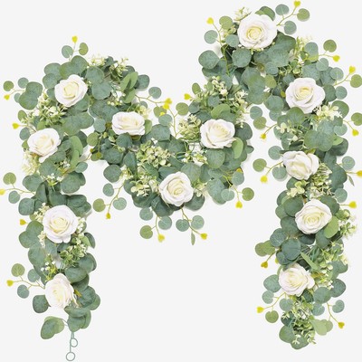 5.9FT Artificial Eucalyptus Garland Hanging Flower Vine Ivy Wedding Party Decor