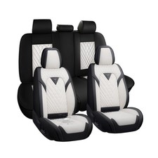 Full Set Fit for Honda Civic Seat Covers 1998-2026,Waterproof Faux Leather Se...
