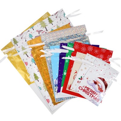Weihnachten Geschenkbeutel Kordelzug Santa Claus Süßigkeiten Verpackung Set