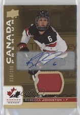 2017 Team Canada Juniors Premium Materials 10/199 Rebecca Johnston #28 Auto xp6