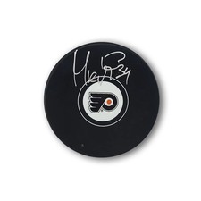 Petr Mrazek Autographed Philadelphia Flyers Hockey Puck