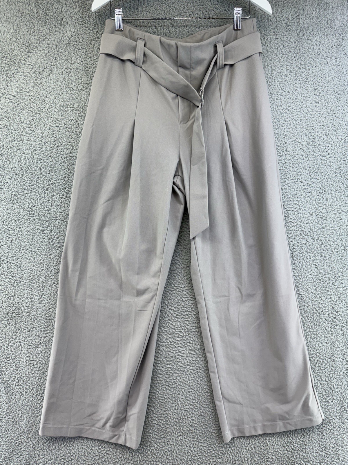 Halara Grey Tied Pants Women Size L New With Tags NWT