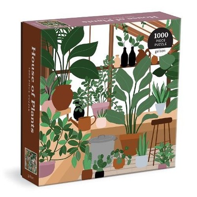Galison 9780735371910 House of Plants Jigsaw Puzzle, Multicoloured, 1000 Pieces