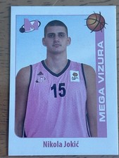 Nikola Jokic 2014 School Shop ABA Liga Sticker #129 RC Rookie Card 1st Card. rookie card picture