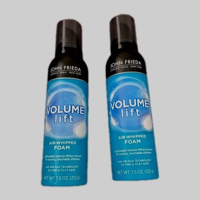 John Frieda Volume Lift Air-Whipped Foam Mousse for Fine or Flat Hair 7.5 oz 2pk