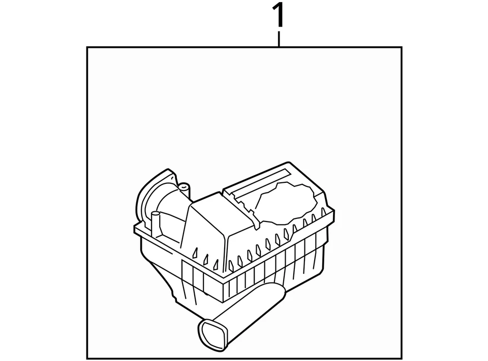 Volkswagen CC 2013 2,0 L carcasa de filtro de aire - usado, 132 k millas, fabricante de equipos originales Foto 4 de 4
