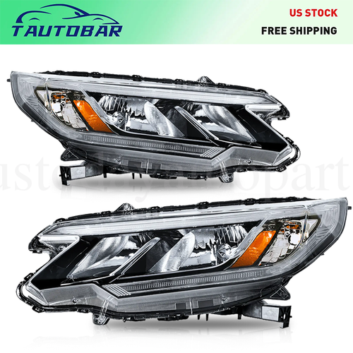 For 2015-2016 Honda CRV EX |EX-L | SE w/ LED DRL Headlights Headlamps Left+Right