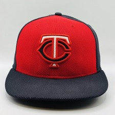 Minnesota Twins New Era 59Fifty Official On - Field Cap Hat Fitted Size 7 1/4