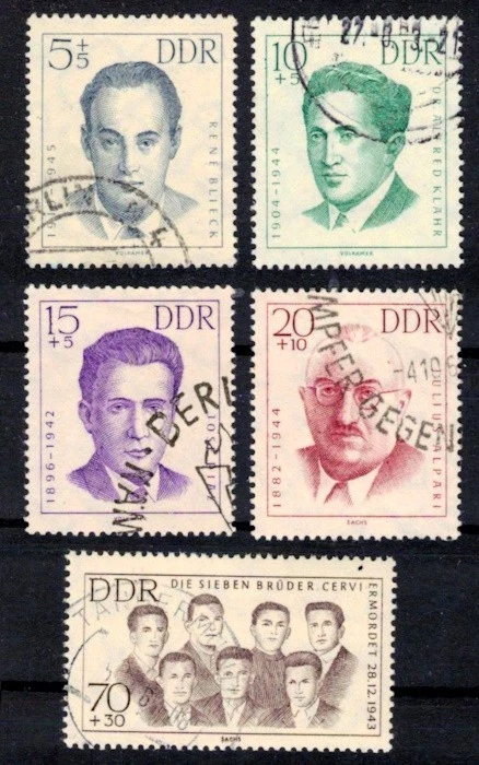 DDR 918-922 , gestempelt / o / KZ Opfer im 2.Weltkrieg /g4 - Bild 1 von 1