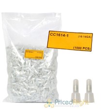 1000 pc. 16-14 AWG Closed End Insulated Nylon Plastic Wire End Crimp Caps Bulk