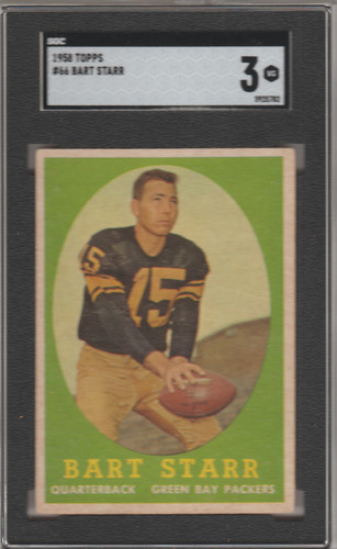 1958 Topps Bart Starr #66 card