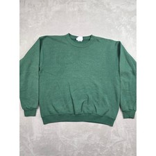 Vintage Lee Heavyweight Sweatshirt Mens L Green Made in USA Pullover Crewneck