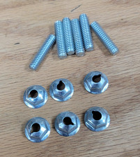 1956 Chevy Chrome Hood Bar Stud Nut Installation Kit Usa Made 1956 Chevy Chrome Hood Bar Stud Nut Installation Kit Usa Made