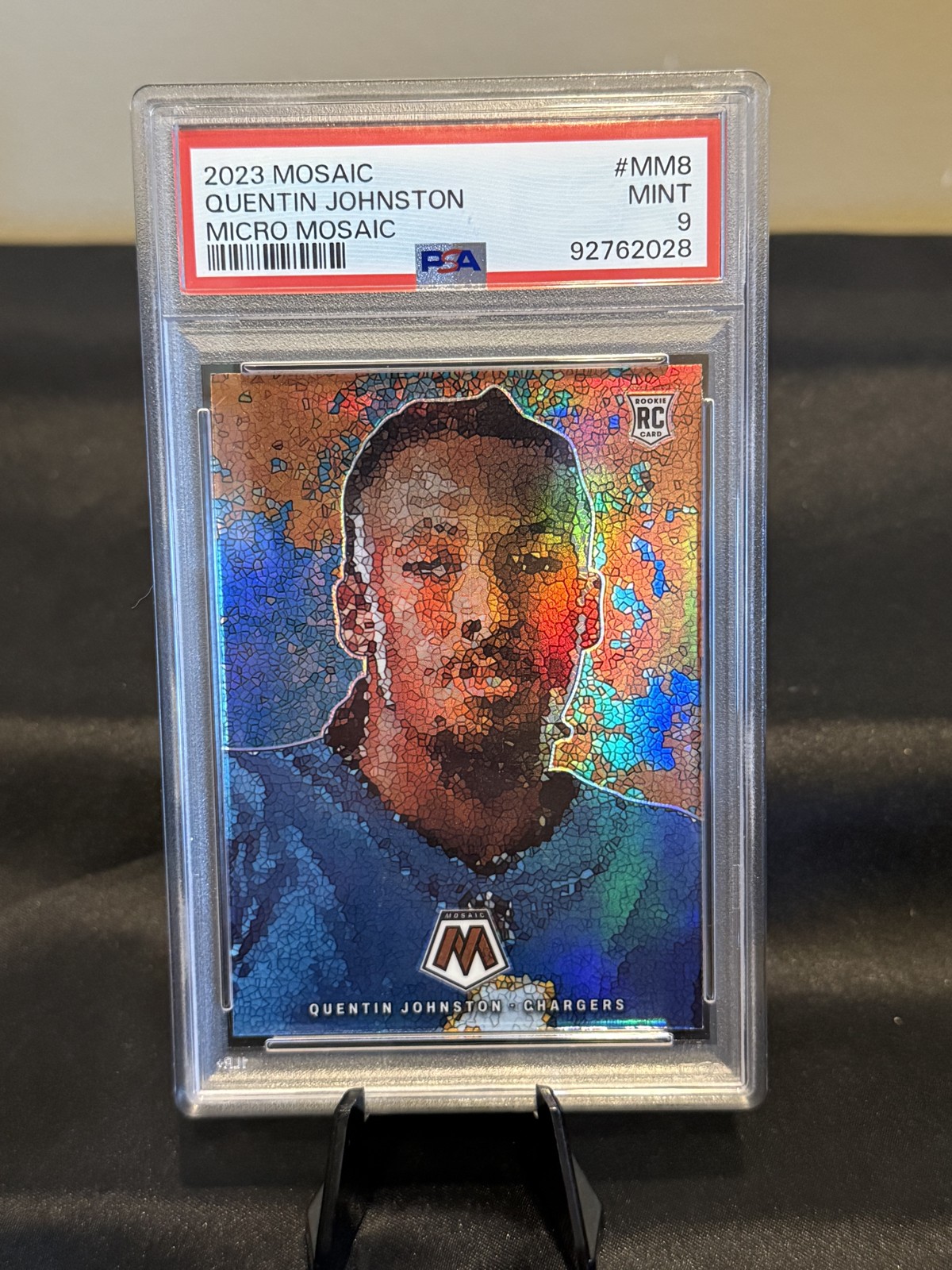 2023 Panini Mosaic - Micro Mosaic Quentin Johnston #MM-8 PSA 9 (RC)