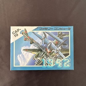 1942 Complete with box and manual, in good condition, FC Famicom CAP-19 Family