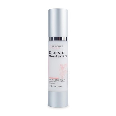 Peaches Skincare Hydrating Vegan Moisturizer with 1.7 Fl Oz (Pack of 1)