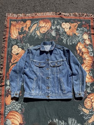 Vintage Lee Riders 101J Denim Trucker Jacket Made USA Size Medium