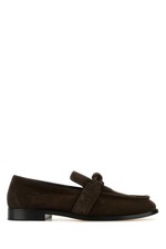BOTTEGA VENETA Astaire Brown Suede Loafers New  Authentic