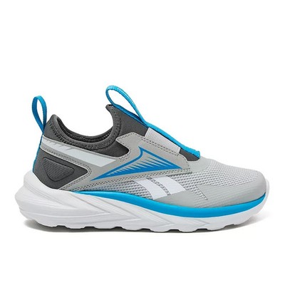 Reebok Kids Lite Spinner Sneakers Gray Aqua Size 7K Strap Shoes New