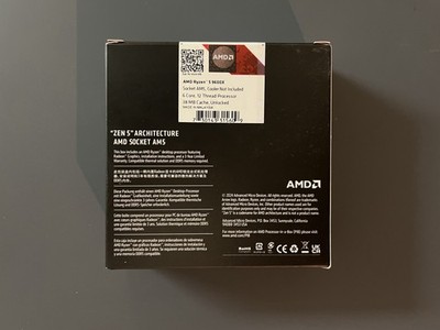 AMD Ryzen 5 9600-Core 3.9GHz Socket AM5 Processor 100-100001405WOF