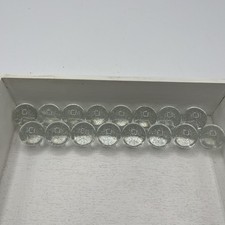 Lot of 16 Shooter Marbles Clear Glass .8" diameter Bubbles Vintage