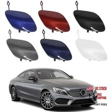 Front Bumper Tow Hook Cover for Mercedes-Benz W205 C Blue Right Passenger Side