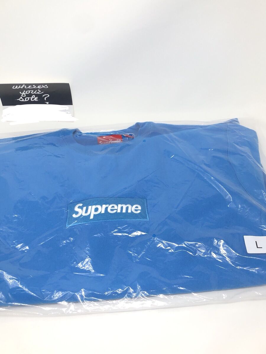 Supreme Box Logo Crewneck Sweatshirt Bright Royal Large L Supreme Box Logo Crewneck Sweatshirt Bright Royal Large L