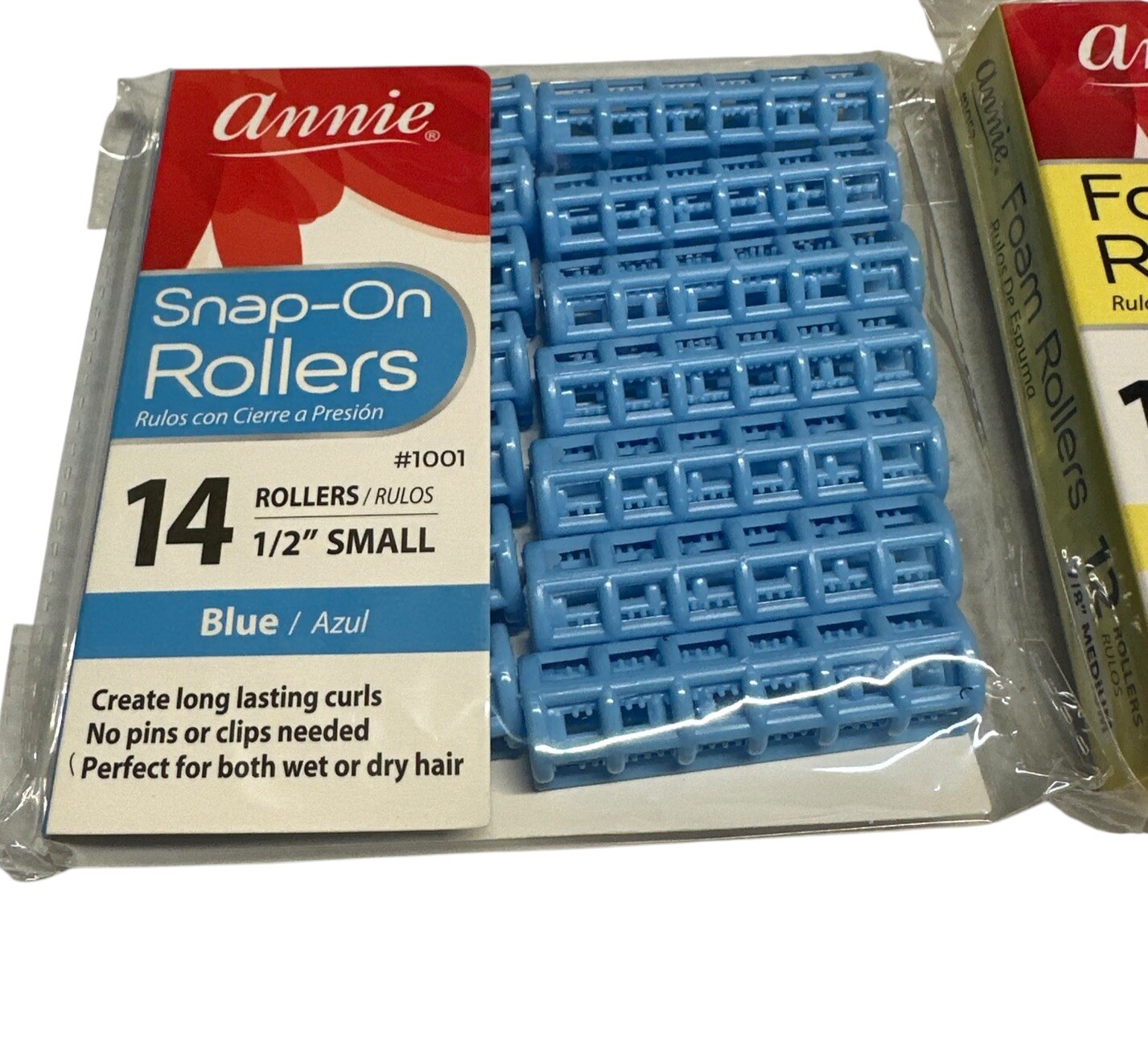 Lot Of 2 Sets Of Annie Rollers - Snap On And Foam - 26 Total Pieces 