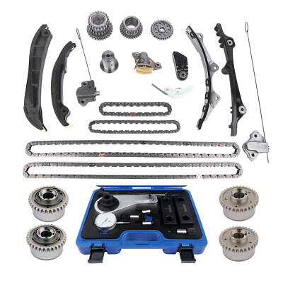 Timing Kit & Inlet + Outlet VVT Phasers For Maserati Ghibli Quattroporte 3.0L Q4