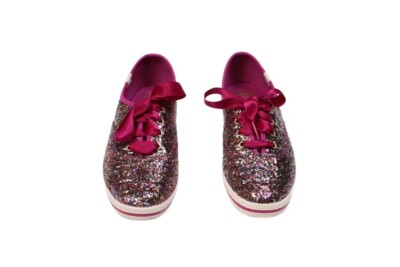 Kate Spade Women's Keds New York Black Glitter Shoes Size