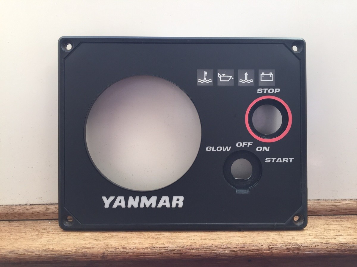 YANMAR Instrument Panel Type B Faceplate For 3YM30, 3YM20, 2YM15 YANMAR Instrument Panel Type B Faceplate For 3YM30, 3YM20, 2YM15