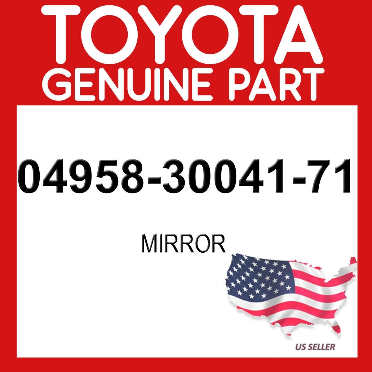 TOYOTA GENUINE OEM 04958-30041-71 MIRROR 049583004171 | eBay