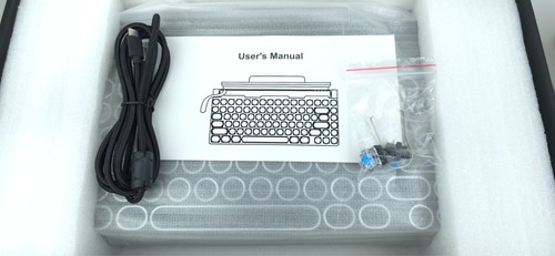Taiahiro ML-981 BLK Retro Typewritter Mechanical Hotswappable Bluetooth Keyboard - Afbeelding 2 van 6