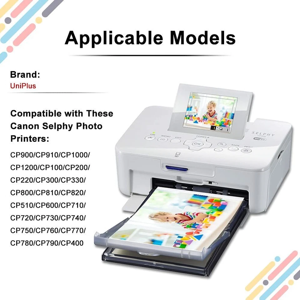 Canon Selphy CP1500 CP1300 CP1200 4x6 108 sheet Color Ink Paper Set KP-108IN lot - Image 2 of 4